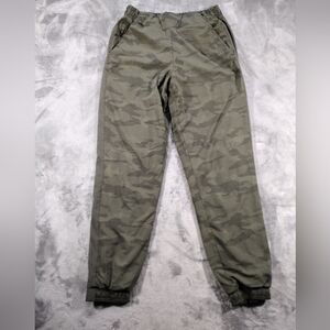 ATHLETA Brooklyn Camo Lined Jogger Size 6  Green Camo Lux Pants  #631615